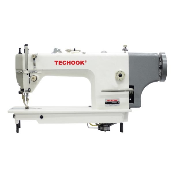 TK-0302D-Máquina reta industrial com transporte duplo e motor direct drive.